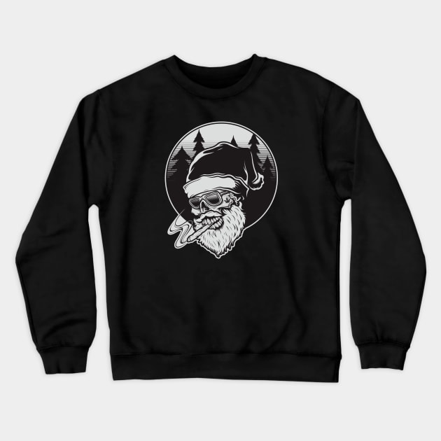 santa smoking Crewneck Sweatshirt by Gientescape